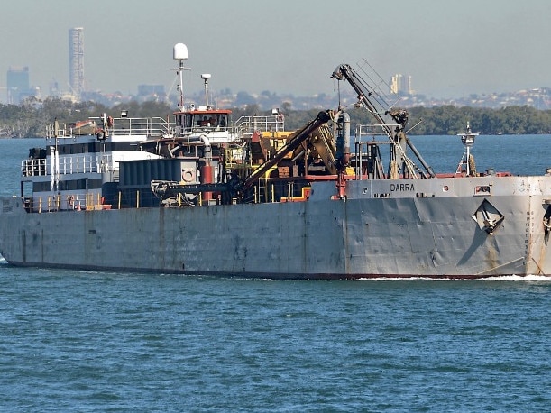 The Darra heading out to Moreton Bay