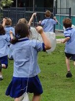 Students at Bethania Lutheran School were given bottled water after a burst water main in the area.