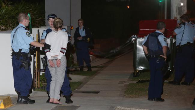 Two people have been arrested and taken to Liverpool Police Station. Picture: Bill Hearne