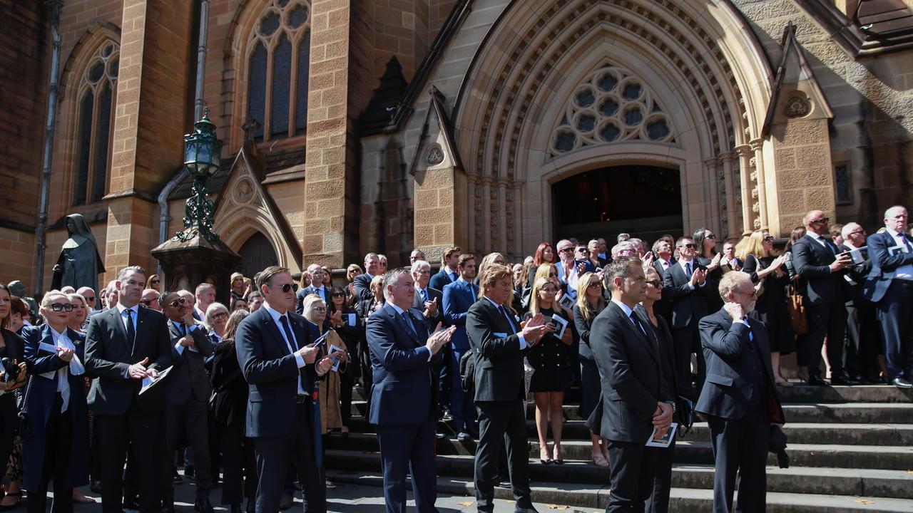 Crowds farewelled him in style. Picture: NCA NewsWire / Justin Lloyd