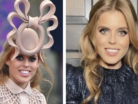 Princess Beatrice before and after