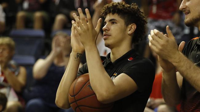 LaMelo Ball is interested in investing in the NBL. Photo: Brent Lewin/Getty Images