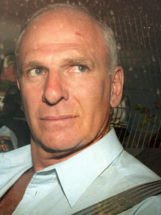 And Neddy in 1999 after being found not guilty of murder. He was a mainstay at the inner city establishment, the White Horse. Picture: NSW Police