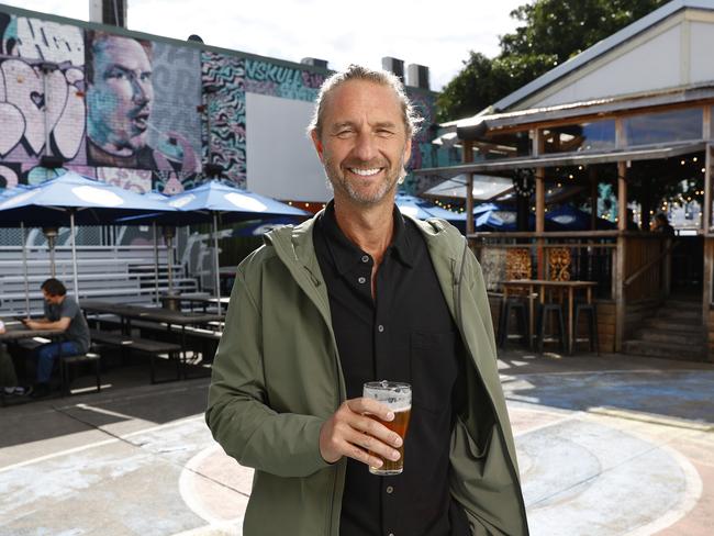 DAILY TELEGRAPH 2ND MAY 2023Pictured at the Vic on The Park at Marrickville in Sydney is Merivale owner Justin Hemmes.Mr Hemmes is going to court with Inner West council over them revoking the use of the pubs outdoor area for patrons and instead having it turned back into a car park.Picture: Richard Dobson