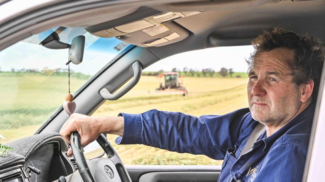 Yorke Peninsula farmer Elden Oster in his paddocks. Picture: Brenton Edwards