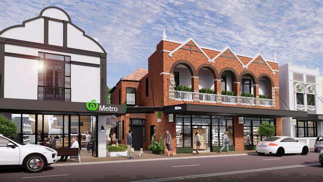 A concept plan of the new Mosman Woolworths.