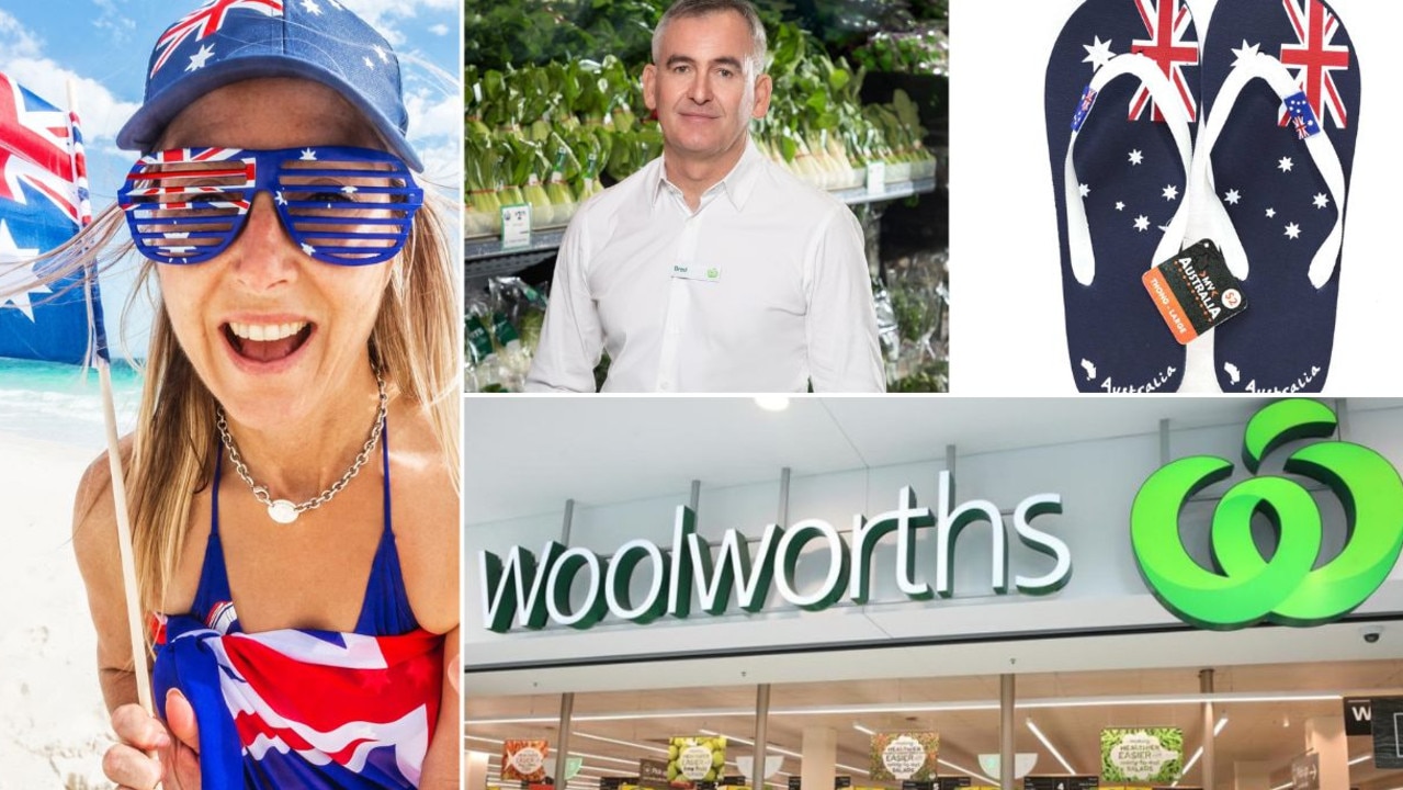 Woolworths will once again make room for flags and other paraphernalia in its stores.