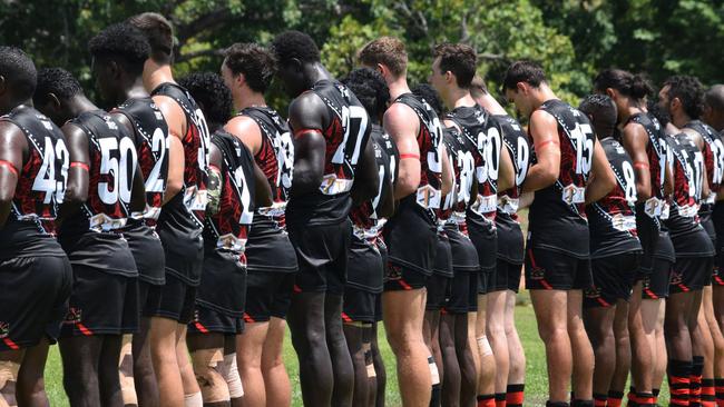 The Tiwi Bombers Football Club requested their home game be relocated to Picture: Alison McGowan / AFLNT Media.