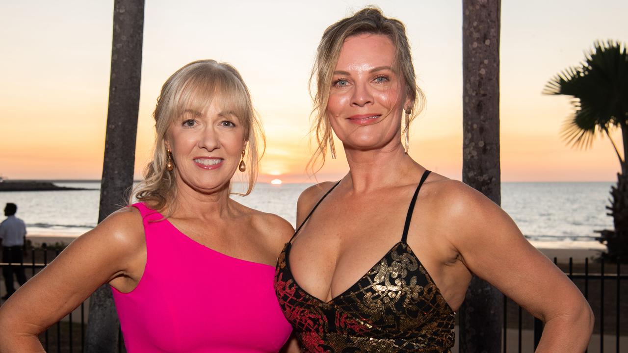 Lynne Anderson and Kristie Trouchet-Nilsson at the 2024 Darwin Turf Club Gala Ball. Picture: Pema Tamang Pakhrin