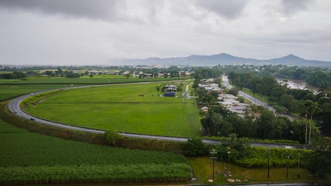 A plan to reconfigure this 63,310sq m lot into 17 lots just south of Innisfail, hugged by the Bruce Hwy has been proposed. Picture: Arun Singh Mann