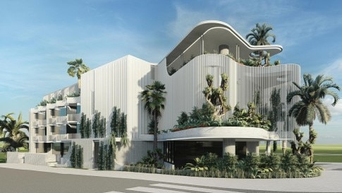 Artist impression for a retail and residential complex from Cielo Group Pty Ltd in Bulimba.