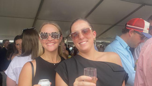 Punters dressed in their finest black and white for Derby Day celebrations in Dubbo. Photo: Tijana Birdjan