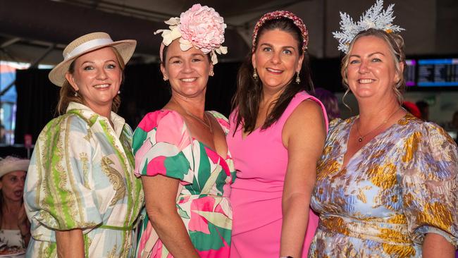 Bree, Mags, Kirst and Belinda at the 2024 Darwin Cup Carnival Ladies Day. Picture: Pema Tamang Pakhrin