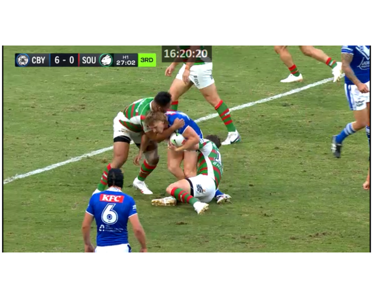 Cam Murray escaped sanction for this tackle too.