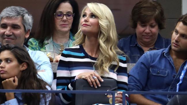 Christie Brinkley looks on during the final. Picture: Getty