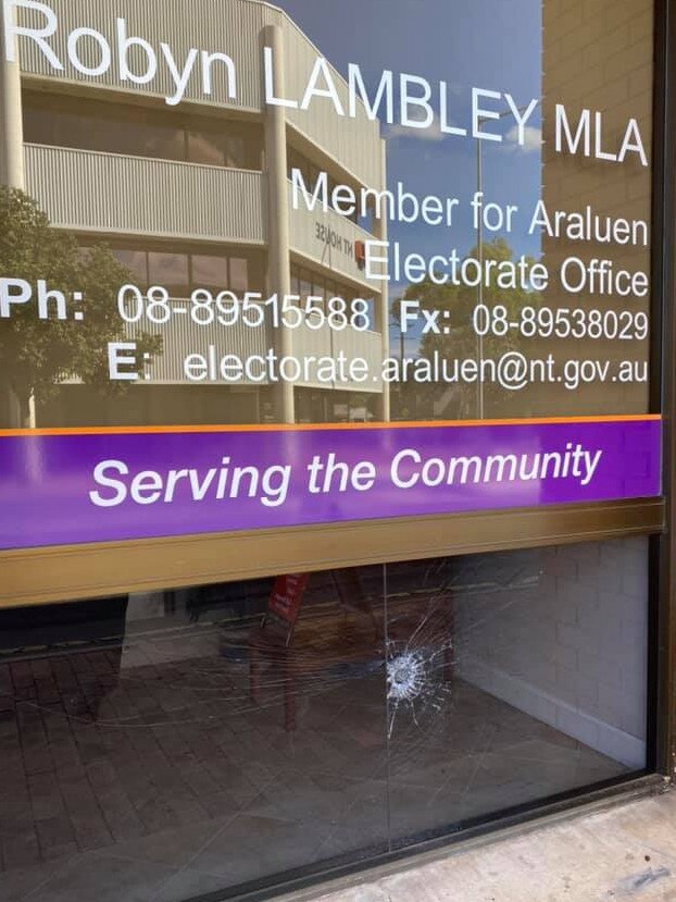 The Araluen Electorate Office was targeted again overnight.