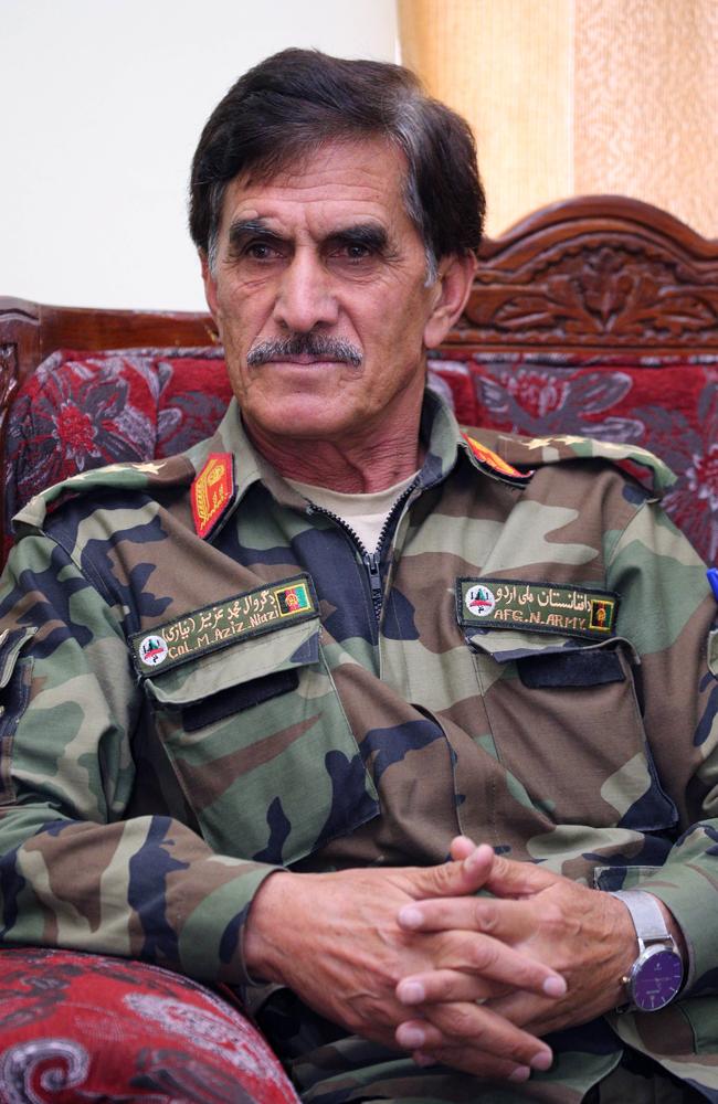 Colonel Aziz Niazi, Commander of the Afghan National Army Sergeant Major Academy in Kabul. Picture Gary Ramage