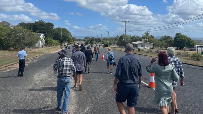 The St Lawrence community, while small, makes a point each Anzac Day to honour the sacrifices of those who served their country. Picture: Mitchell Dyer