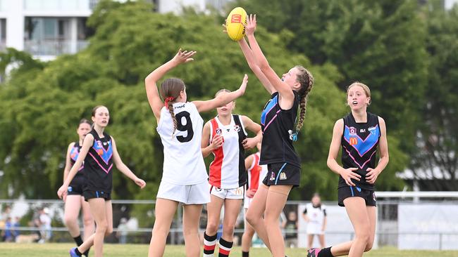 Action from Saturday's McDonaldâ€™s South East Queensland Youth Grand Finals played at Yeronga AFC. 2 September 2023. Picture, John Gass