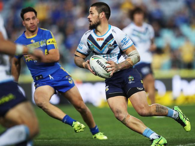 Titans rake Nathan Peats takes on the Eels on Thursday night. Picture: Phil Hillyard