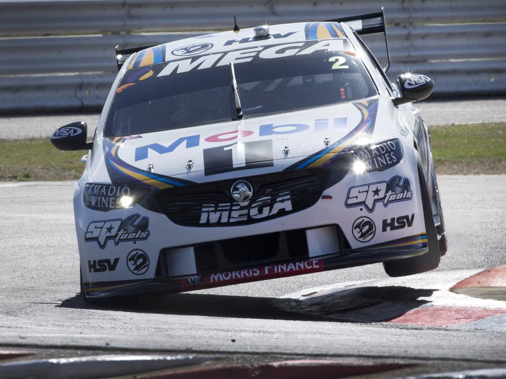 Scott Pye of Team Mobil 1 Mega Racing driving a Holden ZB Commodore during qualifying at Symmons Plains. PICTURE CHRIS KIDD