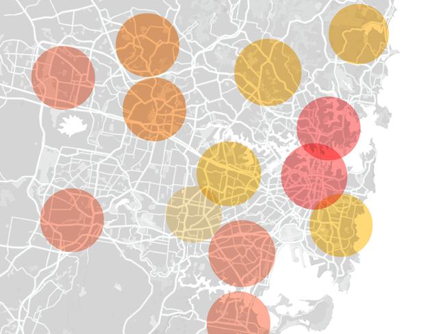 Map shows suburbs ravaged by rent hikes