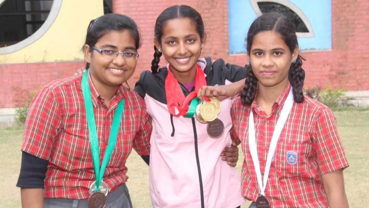 Krupali Joshi at Adani Foundation's Vidya Mandirs school in India. Picture: Contributed