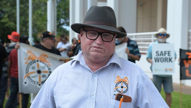 Transport Workers Union NT/SA branch manager Ian Smith. Picture: Amanda Parkinson