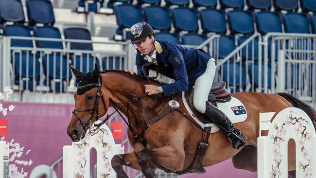 SILVER MEDAL: Debut rider Kevin McNab wins silver medal at the team equestrian event, 2021 Tokyo Olympics. Pic: Federation Equestrian International