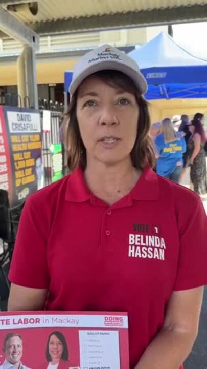 Labor candidate Belinda Hassan at St Mary's