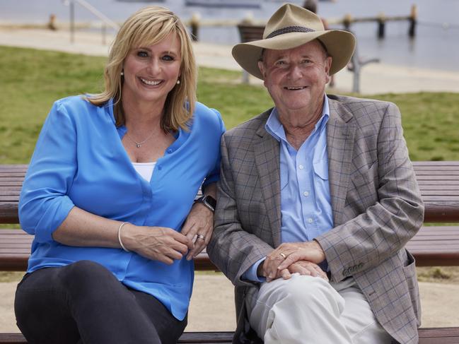 Johanna Griggs with Dr Harry. Picture: Channel 7