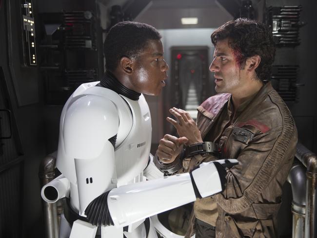 Finn (John Boyega) and Poe Dameron (Oscar Isaac).