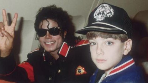 Michael Jackson and James Safechuck who talks about abuse in Leaving Neverland. Picture: Supplied