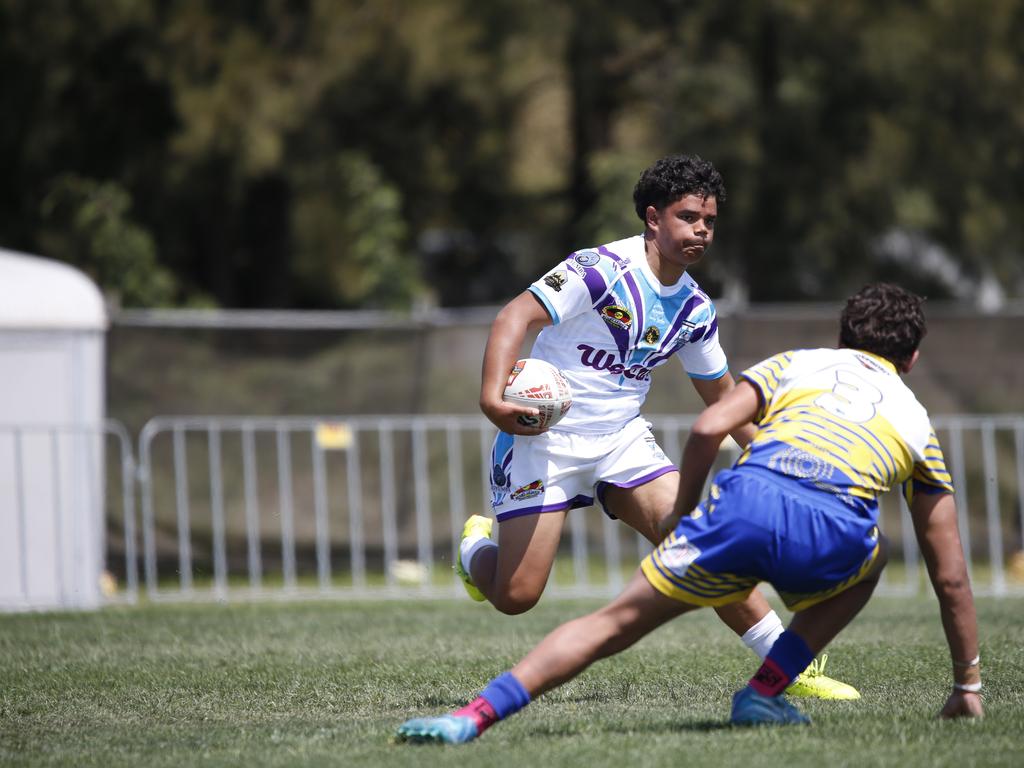 Koori Knockout - Day 4 Boys 15s GF Narwan Eels vs Mindaribba Warriors Monday, 7 October 2024 Hereford St, Bathurst NSW 2795, Australia, Picture Warren Gannon Photography