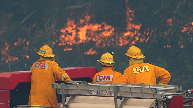 Fires outside Benloch. Picture: Mark Stewart