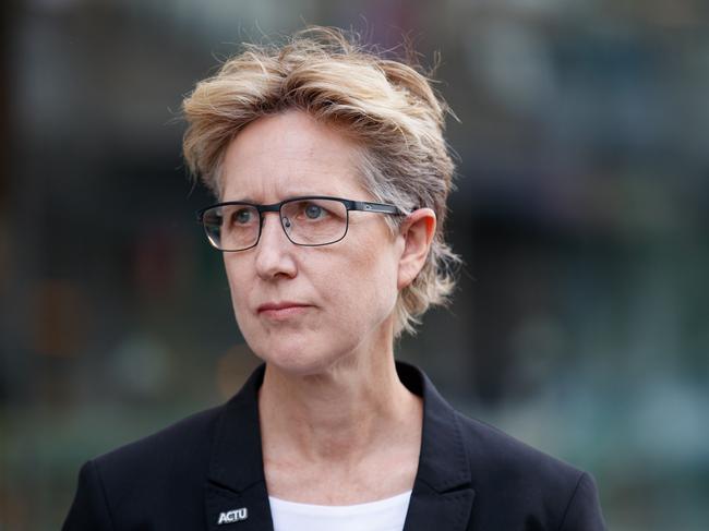 Australian Council of Trade Unions boss Sally McManus says ‘the size of your workplace’ should not determine what rights workers get. Picture: NewsWire / Nikki Short