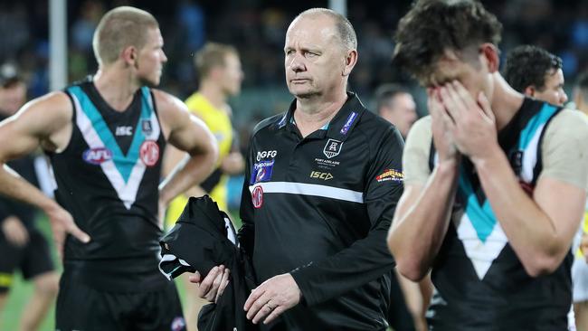 Ken Hinkley has signed a contract extension with the Power. Picture: Sarah Reed