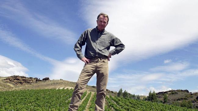 Mr Neill spends most of his time tending to the Two Paddocks vineyard where he lives in Alexandra, NZ. Picture: Ross Land/Getty Images