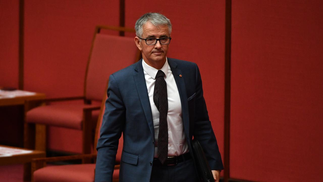 LNP Senator Gerard Rennick says he is withholding his vote from the Morrison Government. Picture: AAP Image/Mick Tsikas