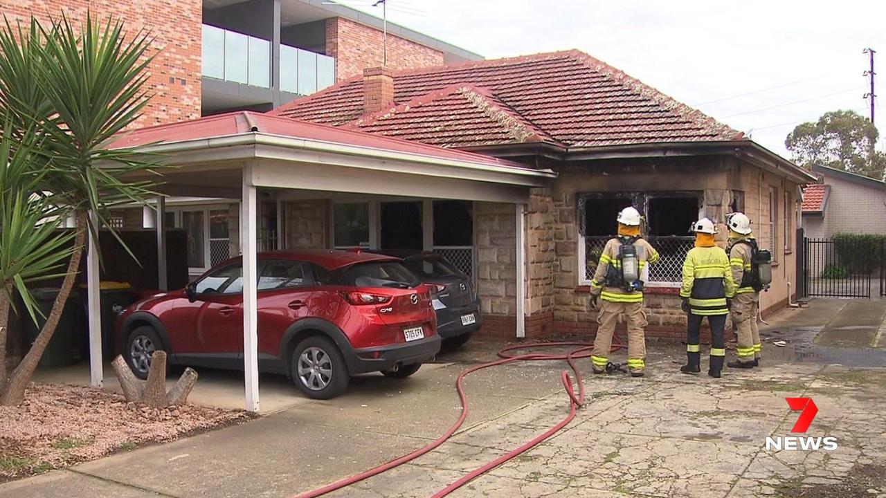 This Camden Park home was damaged by fire when an e-bike battery exploded in what’s becoming a common trend. Picture: 7NEWS