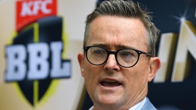 Head of Big Bash Leagues Alistair Dobson . (AAP Image/James Ross) NO ARCHIVING