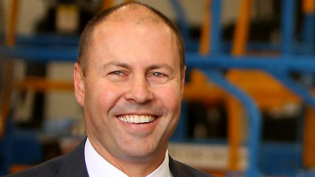 Treasurer Josh Frydenberg yesterday. Picture: Stuart McEvoy