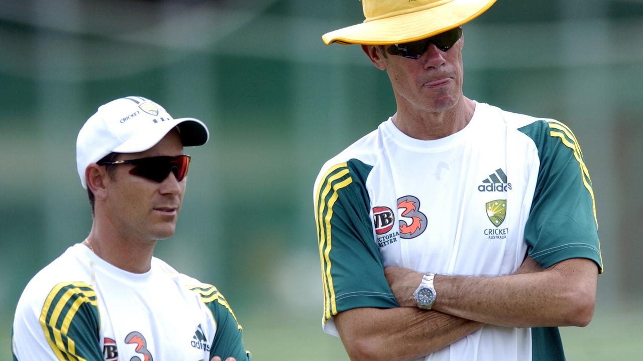 Justin Langer’s former Australia coach John Buchanan has weighed on Langer’s future. Picture: AAP Image/Tony Phillips