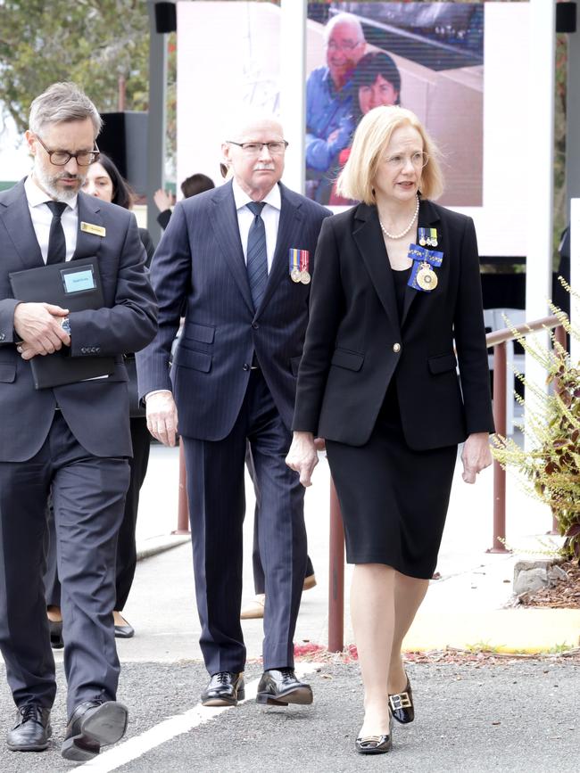 Queensland Governor, Her Excellency the Honourable Dr Jeannette Young AC PSM, At the State Funeral Service for Mike Ahern AO, at Our Lady of the Rosary Catholic Church, Caloundra, on Friday 25th August 2023 - Photo Steve Pohlner