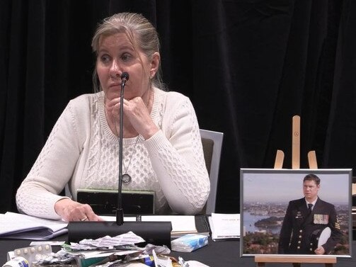 Julie-Ann Finney testifies before the Royal Commission Into Defence and Veteran Suicide in Melbourne on August 28, 2023. Picture: Supplied