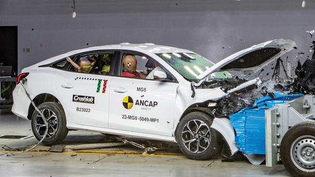 The MG5 is cheap but the crash test results were nasty. Picture: Supplied.