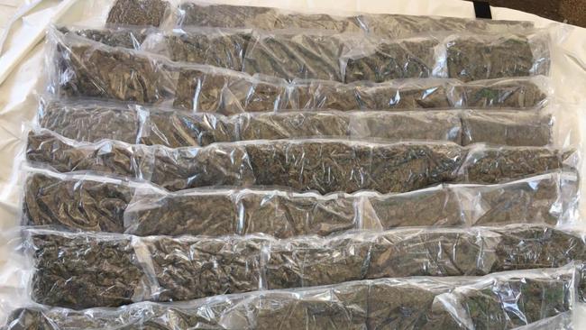 Part of a 32kg drug haul near Mataranka worth more than $1 million. Picture: NT Police