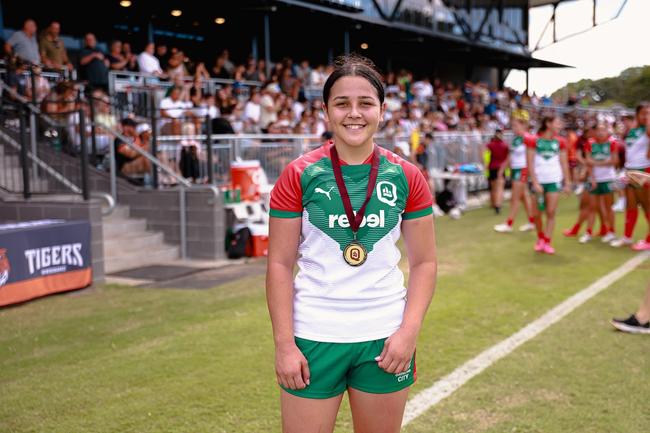 Lili Lewis was named player of the match for Queensland City in its under-17s clash with Queensland Country late last year. Photo: Erick Lucero/QRL