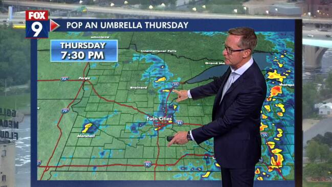 Thursday’s forecast: Rainy, highs in 70s