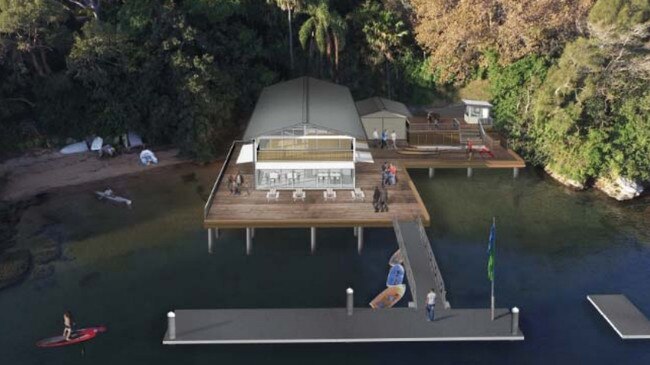 Artist impression - a Fairlight boat storage business is looking to expand into a “recreational; hub” and cafe. Picture: Northern Beaches Council website